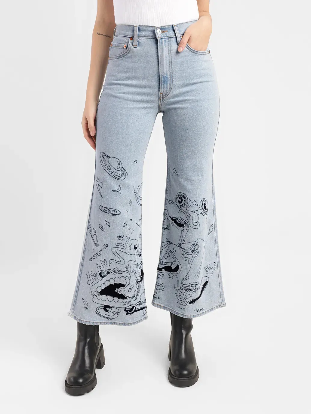 Women's High Rise Ribcage Bootcut Jeans